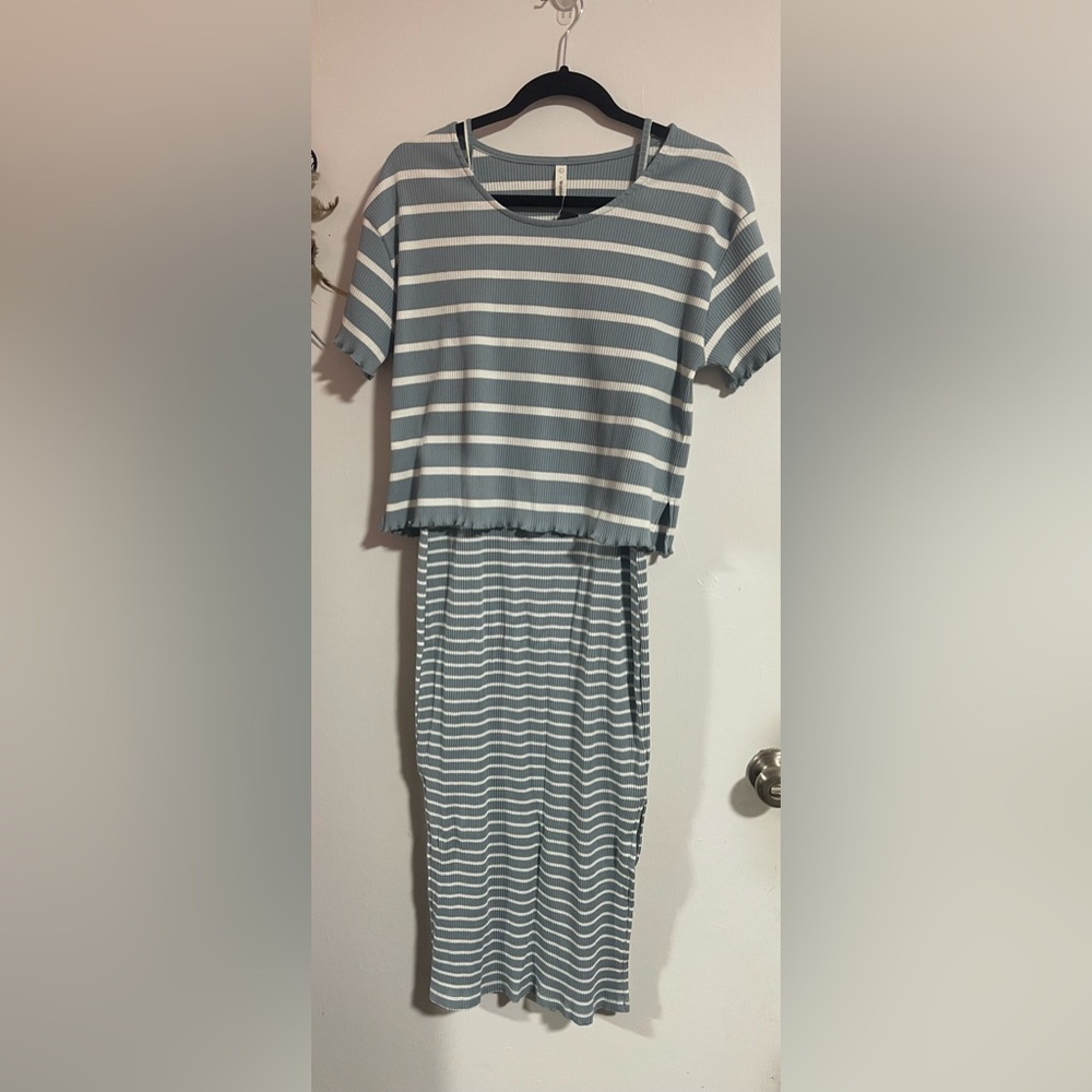Two piece shirt and dress